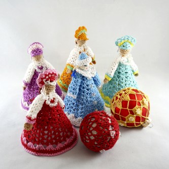 Вязанные елочные игрушки Crochet Chrismas Art